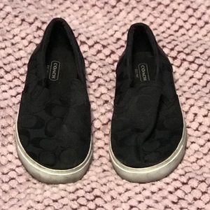 Women’s Black Slip On Tennis Shoe